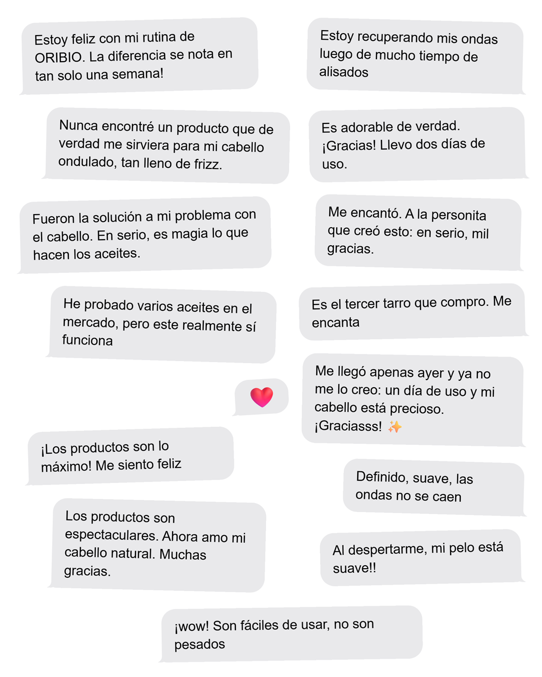 Mensajes reales de nuestras clientes